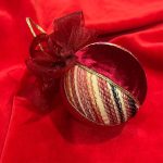Palla di Natale realizzata a mano