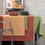 Tessitura Toscana GRAVURE TOVAGLIA CM.140X170 CREMA