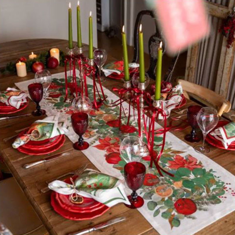 garland1 Mastro Raphael Set lenzuola Api satin ricamato api, federe sacchetto - immagine 1