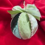 Palla di Natale realizzata a mano